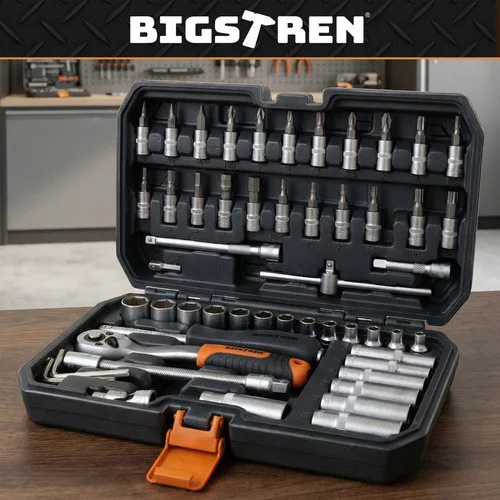 Bigstren 56 részes szerszámkészlet kofferben 26845