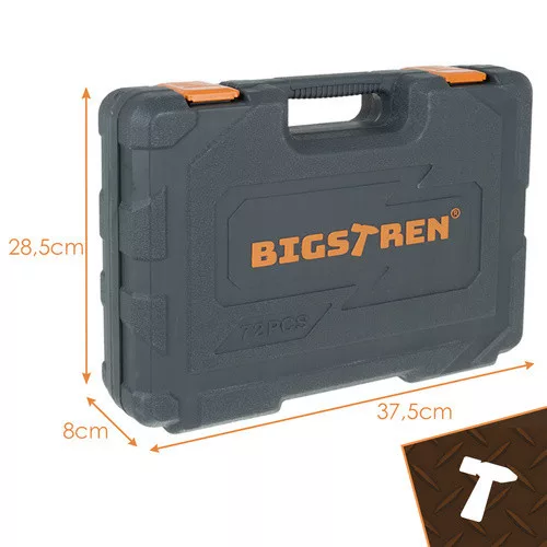 Bigstren 72 részes szerszámkészlet hordtáskában