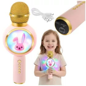 Izoxis pink vezeték nélküli karaoke mikrofon gyerekeknek