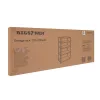 Iso Trade fekete tárolóállvány 222x100x45 Bigstreen