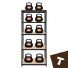 Iso Trade fekete tárolóállvány 222x100x45 Bigstreen