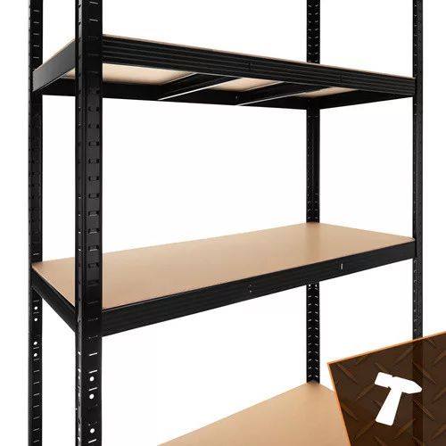 Iso Trade fekete tárolóállvány 222x100x45 Bigstreen