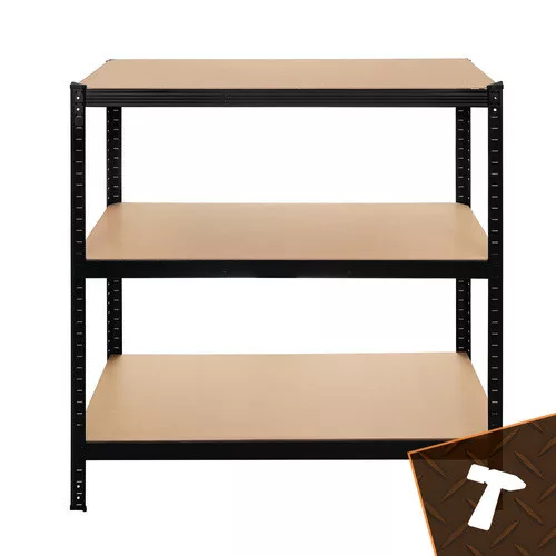 Iso Trade fekete tárolóállvány 222x100x45 Bigstreen