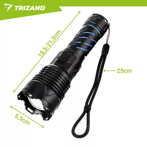 Trizand taktikai zseblámpa 1500lm 26949
