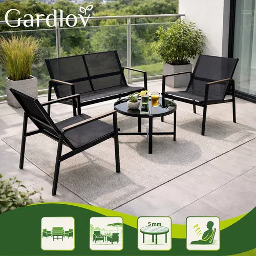 Gardlov 4 részes balkon bútorszett kertbe