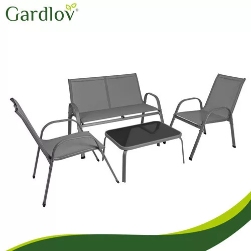Gardlov szürke kerti bútor szett erkélyre