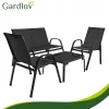 Gardlov fekete balkon bútorszett kertbe