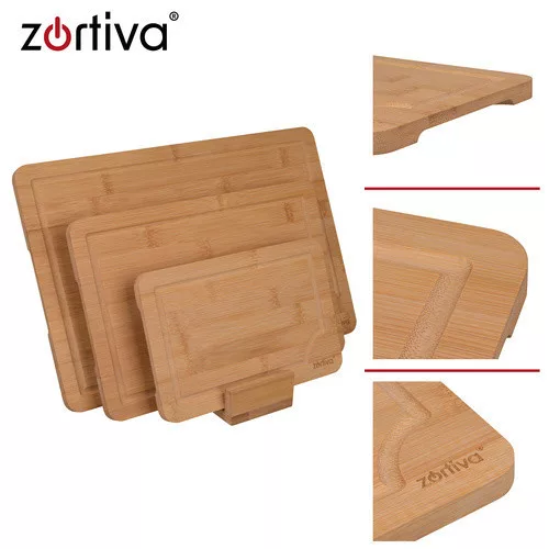 Zortiva bambusz vágódeszka szett 3 db