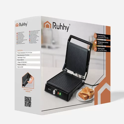 Ruhhy 26176 2000W elektromos grill és toaster