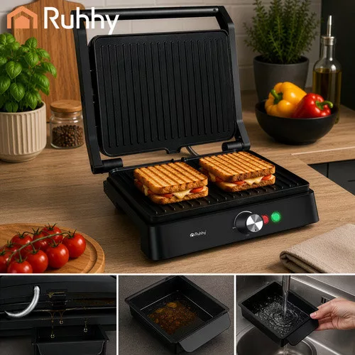 Ruhhy 26176 2000W elektromos grill és toaster