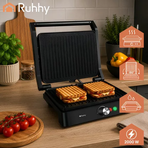 Ruhhy 26176 2000W elektromos grill és toaster