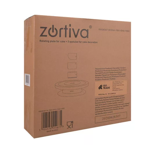 Zortiva forgatható tortaállvány 3 spatulával tortadíszítéshez