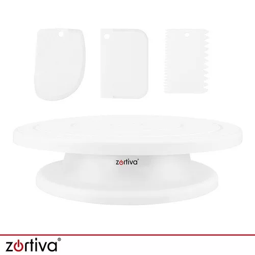Zortiva forgatható tortaállvány 3 spatulával tortadíszítéshez