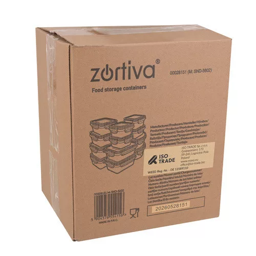Zortiva ételtároló doboz szett, 12 darab