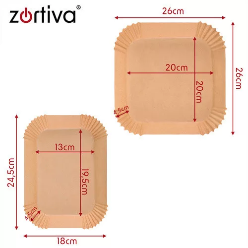 Zortiva papírbetét dupla fritőzhöz 100 db