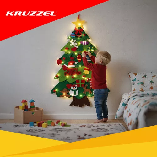 Kruzzel LED filc karácsonyfa დეკoráció