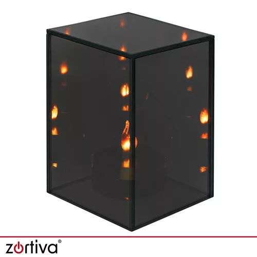 Zortiva tükrös lampion kocka formában