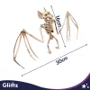 Glimz denevér csontváz dekoráció 30cm