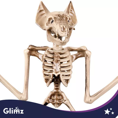 Glimz denevér csontváz dekoráció 30cm