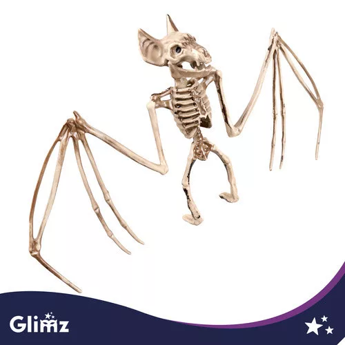 Glimz denevér csontváz dekoráció 30cm