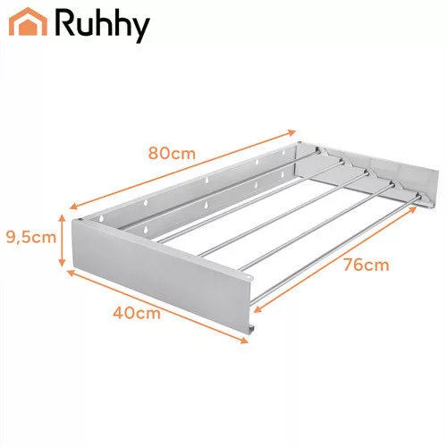 Ruhhy 80cm falra szerelhető ruhaszárító