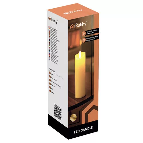 Ruhhy LED gyertya betét 17x5cm 1 db karácsonyra