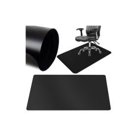   Védő székmata 90x130cm RUHHY - fekete, irodai székmata, padlóvédő, irodai kiegészítő, PVC szőnyegvédelem, székvédő.
