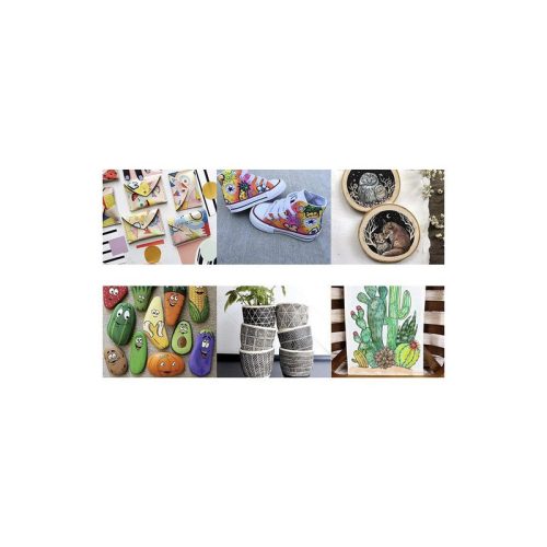 Akril festékező tollak - 12 darabos készlet Maaleo 21648