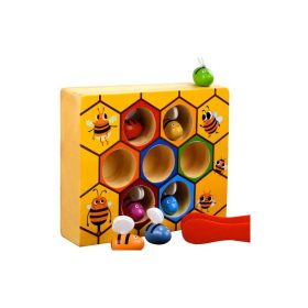   Fa játék Méhsejt Kruzzel 21910, logikai játék, gyerek játék, családi játék, társasjáték, puzzle, oktató játék