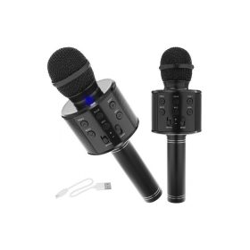   Karaoke mikrofon - fekete Izoxis 22189, éneklés, party, hangosítás, mikrofon, karaoke buli, zenélés, szórakozás