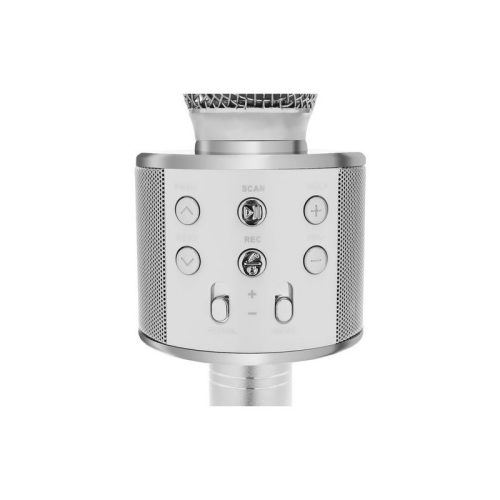 Karaoke mikrofon - ezüst Izoxis 22188