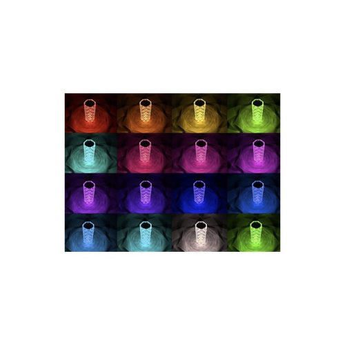 Rózsa vetítő lámpa - romantikus hangulatfény otthonra, ajándék ötlet nőknek, esti relaxáció, szoba dekoráció