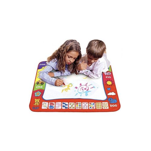 Vízálló rajztábla gyerekeknek - Kruzzel 22240 vízfestős szőnyeg - gyermek játék matrica nélkül - vízfesték szórakozás