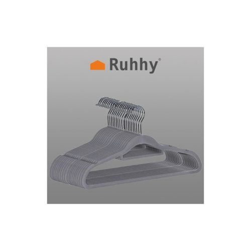 Ruhaakasztó 20 darab - szürke Ruhhy 22535