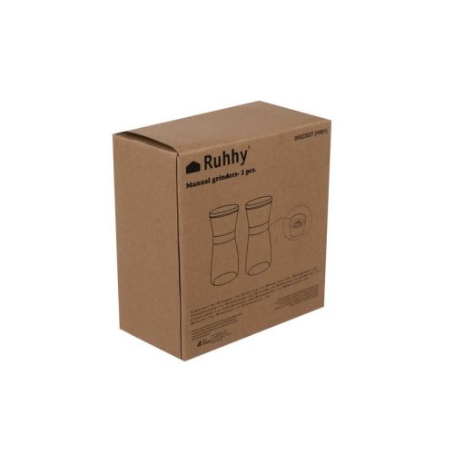 Kézi őrlő - 2 db-os Ruhhy 23027 - kávéőrlő, fűszermalom, rozsdamentes acél, kézi használat, minőségi anyagok