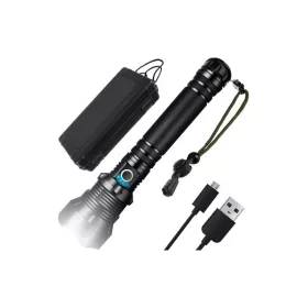   Erőteljes P70 USB Zseblámpa - fényerő szabályozással, akkumulátorral, LED technológiával.