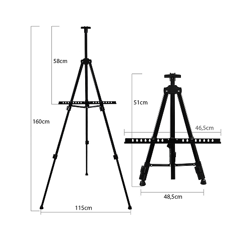 fém festőállvány 160 cm